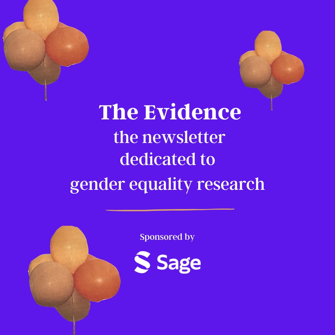 The Evidence: The newsletter dedicated to gender equality research, sponsored by Sage